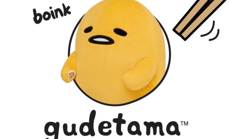 The Gudetama plush is no longer a Build-a-Bear online exclusive, as the stuffed animal is now in stores too.