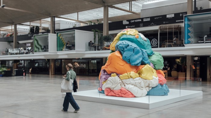 The ‘Play-Doh’ sculpture at the Station F start-up incubator in Paris