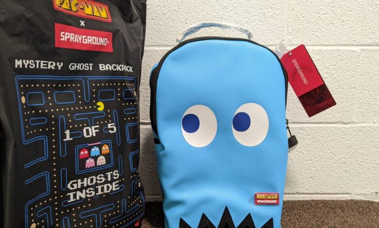 Pac-Man Sprayground Ghost Gang Mystery Backpack Feels Substantial